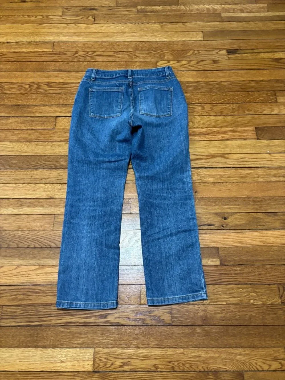LL Bean Womens Classic Fit Jeans Size 6p 6 Petite Blue Stretch Denim Pants - Picture 5 of 5